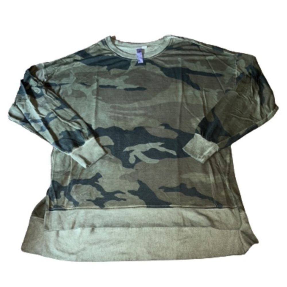 Alya camouflage long sleeve top size L